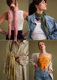 Silk scarf styles — compilation shot — MYFASHIONFRUIT