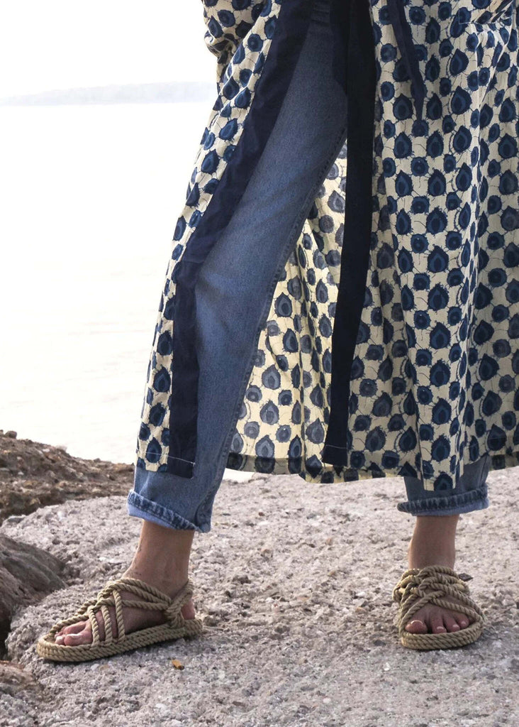 JC Camel Sandals — Rope sandals on model — MYFASHIONFRUIT