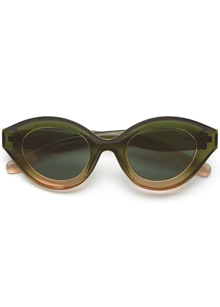 Komono GRACE Pacific Sunset Sunglasses — green and orange frame — MYFASHIONFRUIT