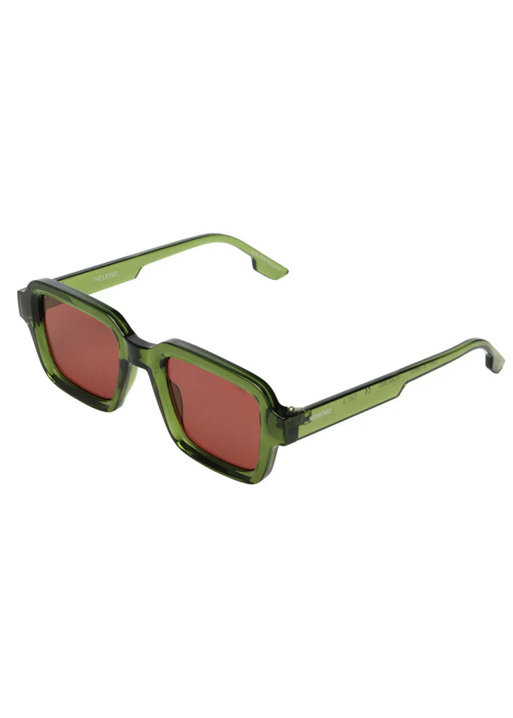 Komono LIONEL Fern Sunglasses — Green frame, red lenses — MYFASHIONFRUIT