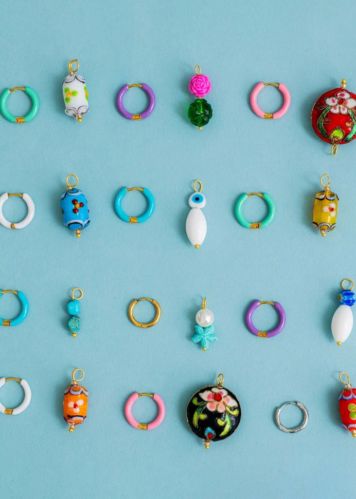Set of Mood Charms — Colorful enamel earrings and charms — MYFASHIONFRUIT