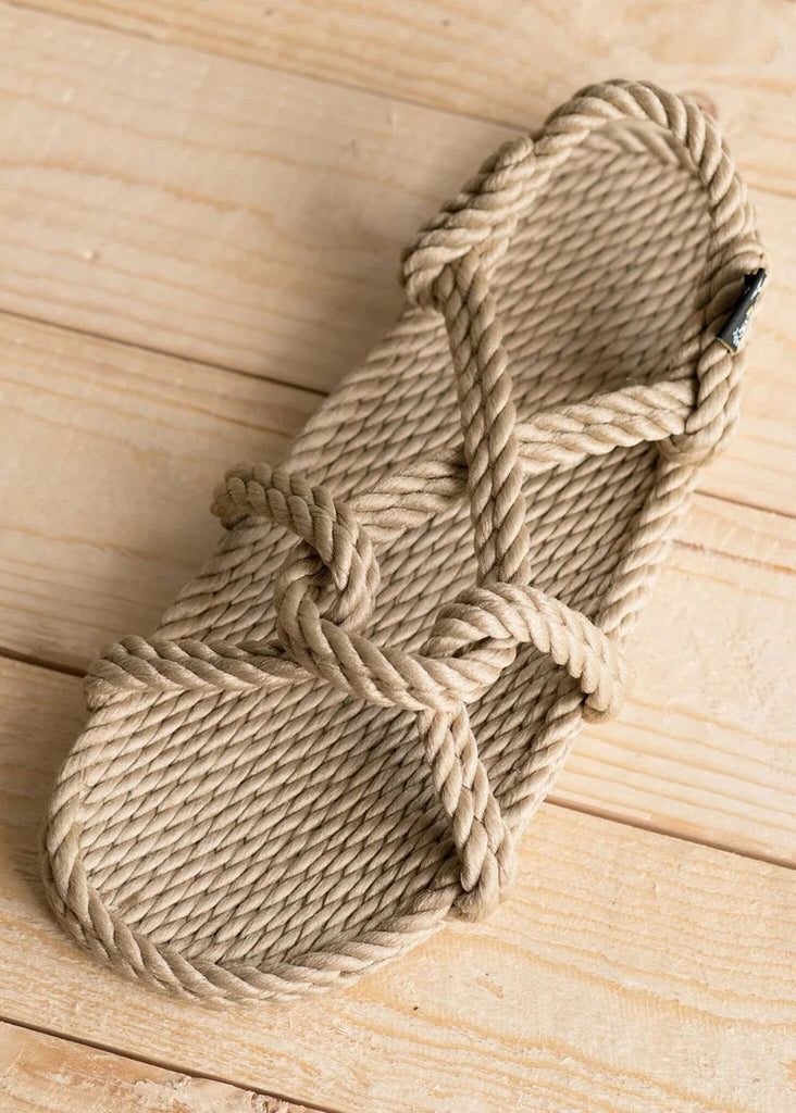 Mountain Momma Camel Sandals — beige rope sandal, detail — MYFASHIONFRUIT