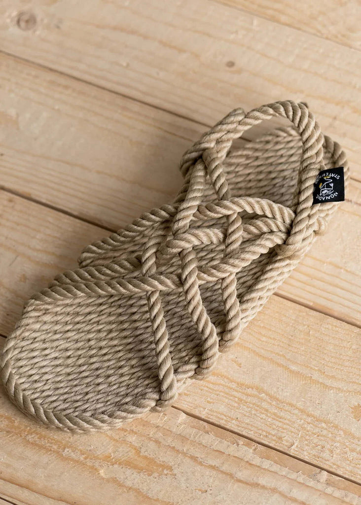 JC Camel Sandals — beige rope sandal, detail — MYFASHIONFRUIT