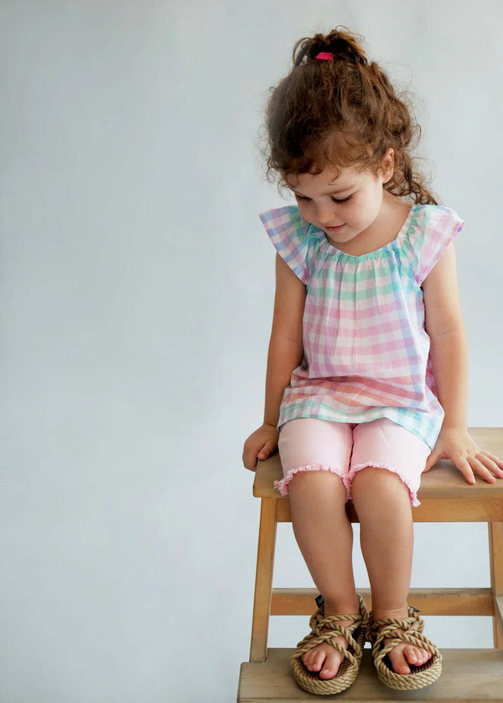 JC Kids Camel Sandals — on model, rope sandals — MYFASHIONFRUIT