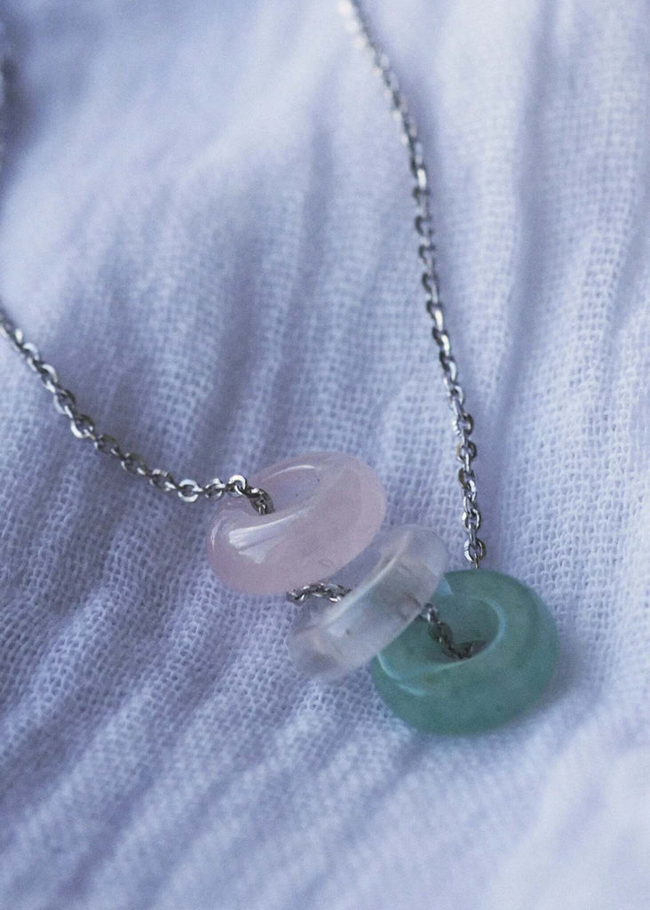 Love Creation & Harmony Pendant — Detail, gemstone pendant necklace — MYFASHIONFRUIT