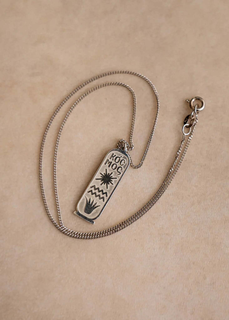 KOCMOS Talisman — Silver necklace with KOCMOS pendant — MYFASHIONFRUIT