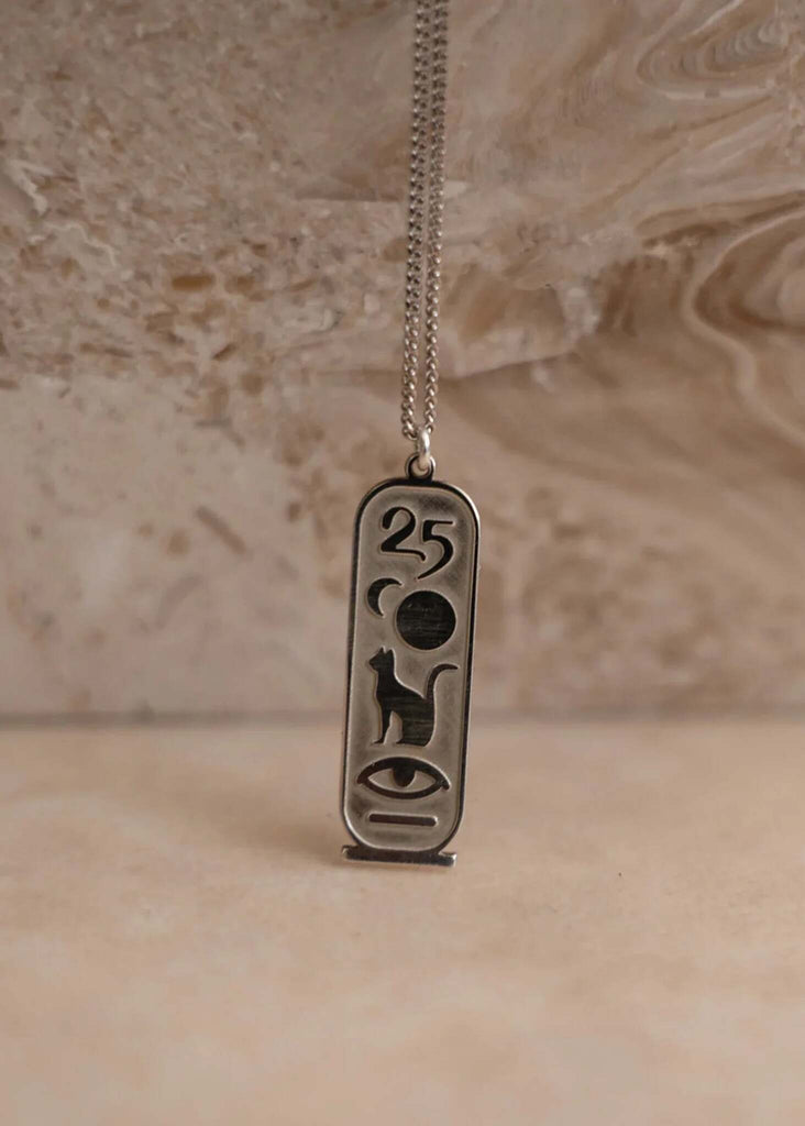 KOCMOS Talisman — Silver cartouche pendant detail — MYFASHIONFRUIT