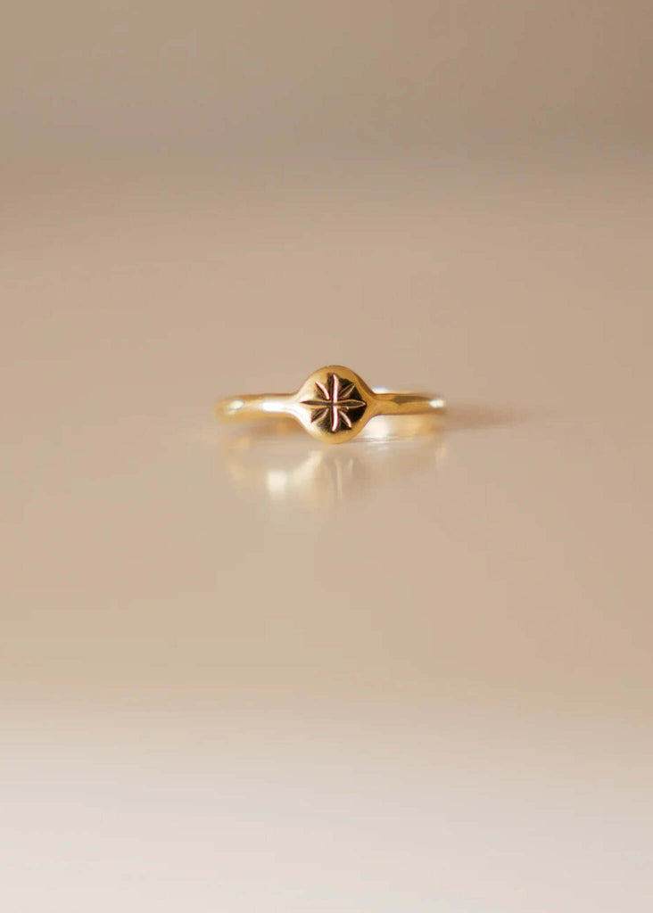Stellar Ring — Gold ring with star detail — MYFASHIONFRUIT