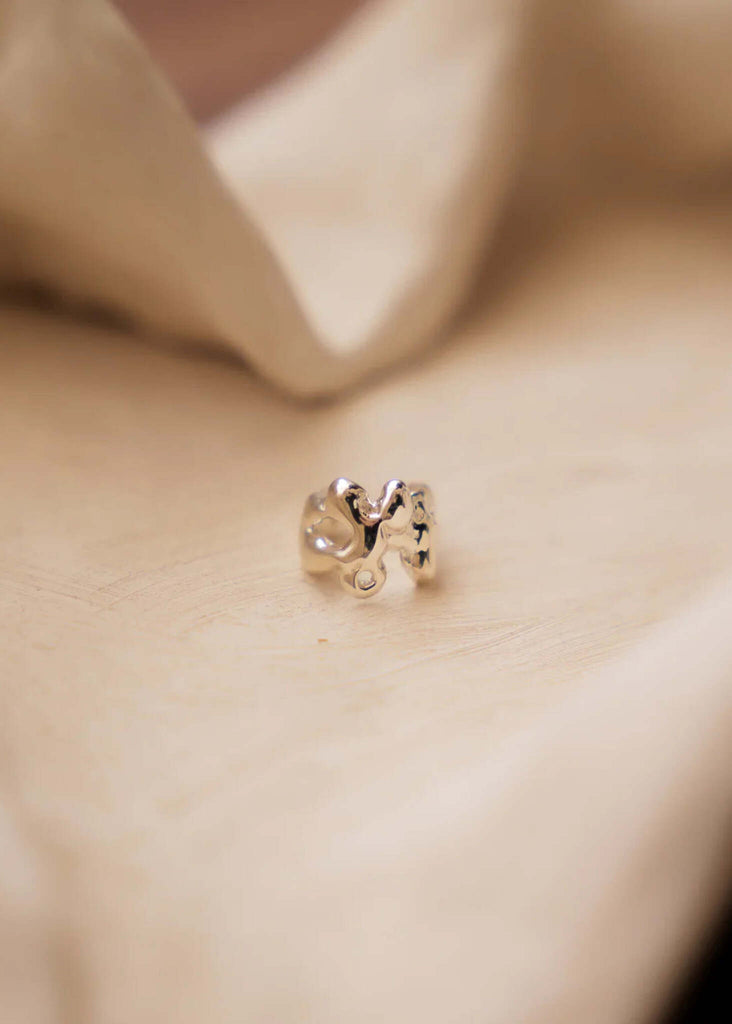 Tara Minimal Ear Cuff - silver detail — MYFASHIONFRUIT