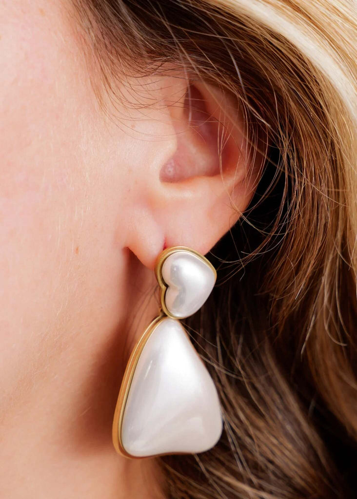 Marceline Earrings — detail of earring on model — MYFASHIONFRUIT
