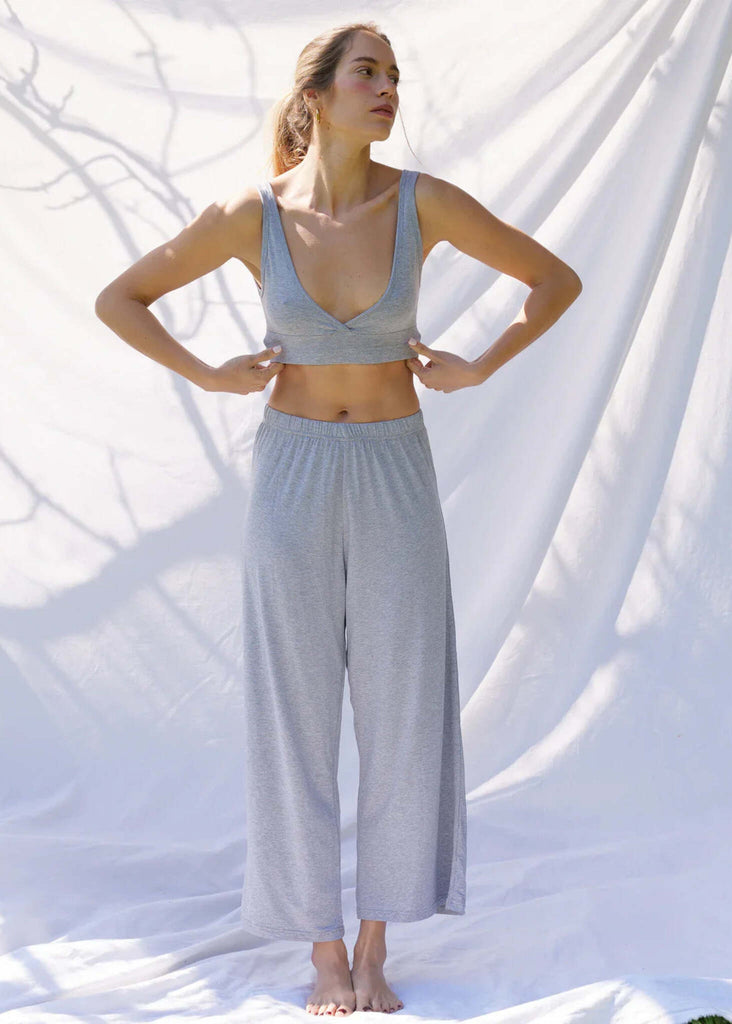 Tender Pants — Gray pants on model — MYFASHIONFRUIT