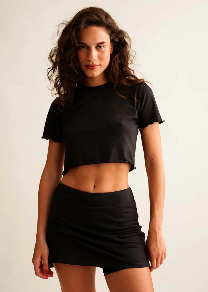 Madison Skirt — Black skirt on model — MYFASHIONFRUIT