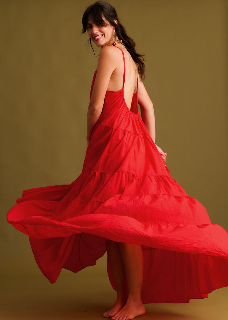 Hannah Dress — Red