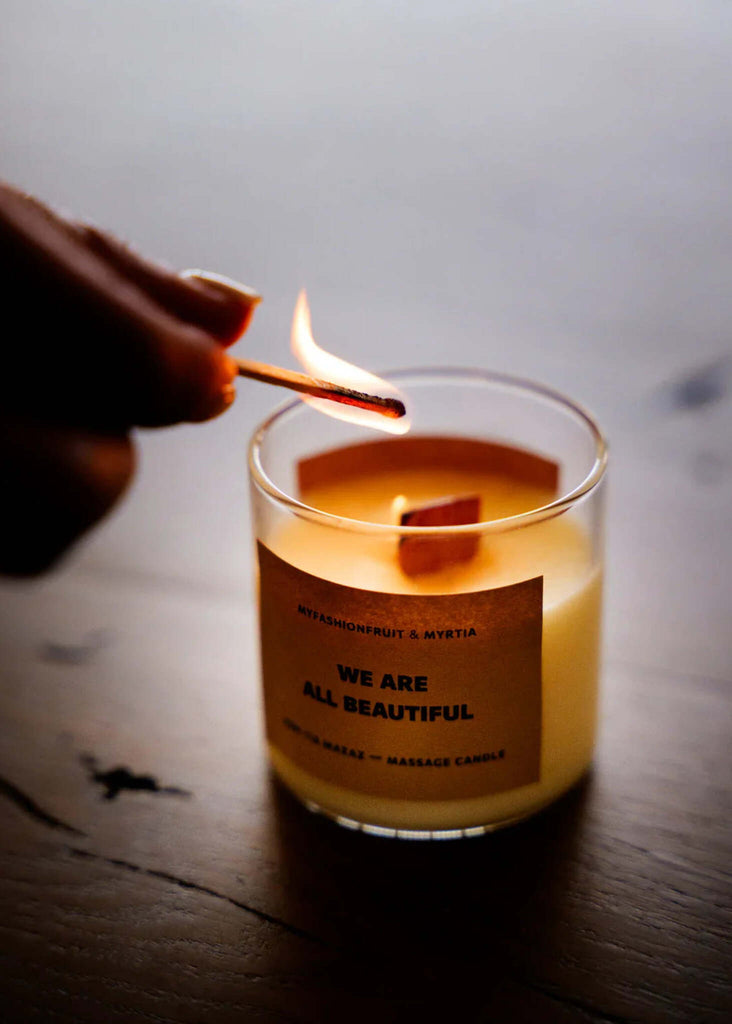 Massage Candle — Lighting candle with match — MYFASHIONFRUIT