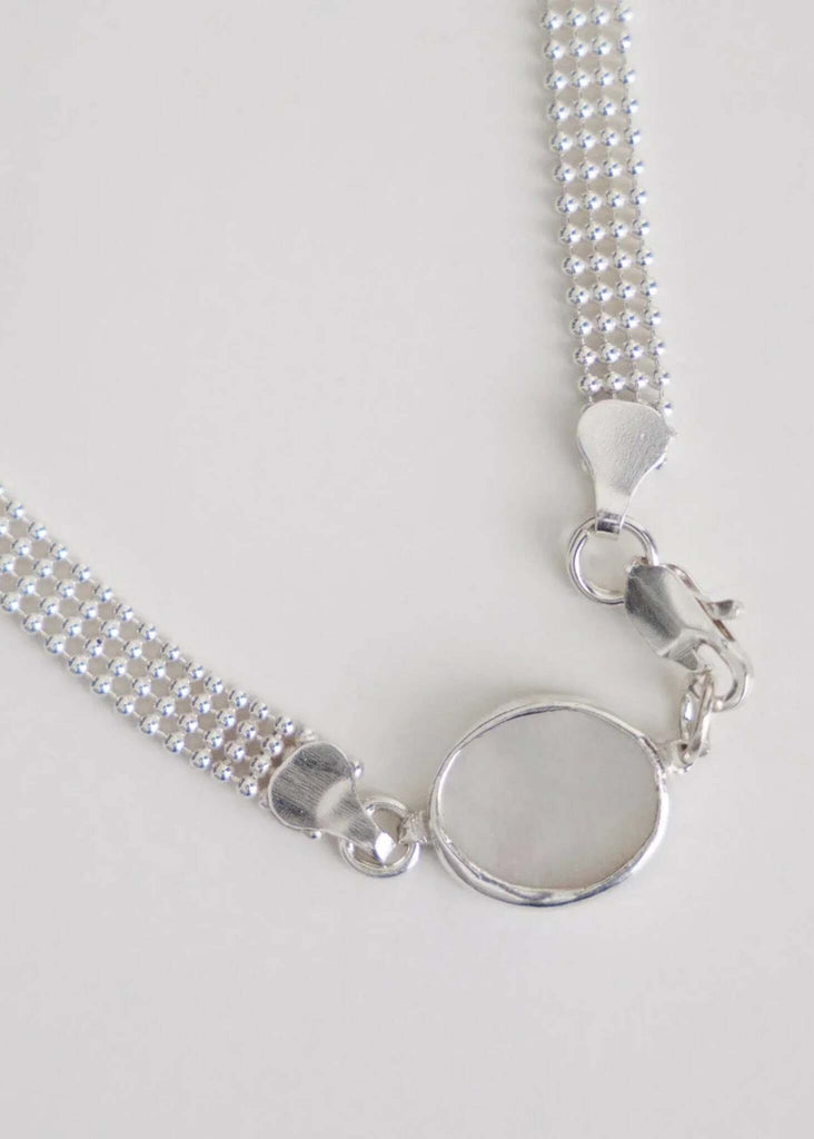 Ismene Necklace — Silver chain detail — MYFASHIONFRUIT