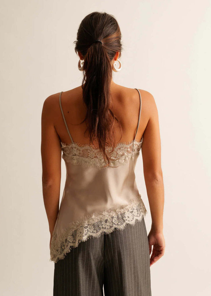 Zoey Top — on model, back view, lace trim — MYFASHIONFRUIT