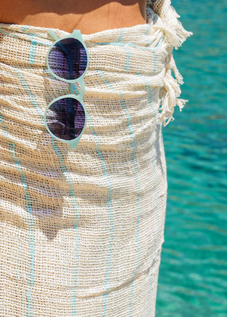 Komono DEVON Limelight Sunglasses — sunglasses on woven wrap — MYFASHIONFRUIT