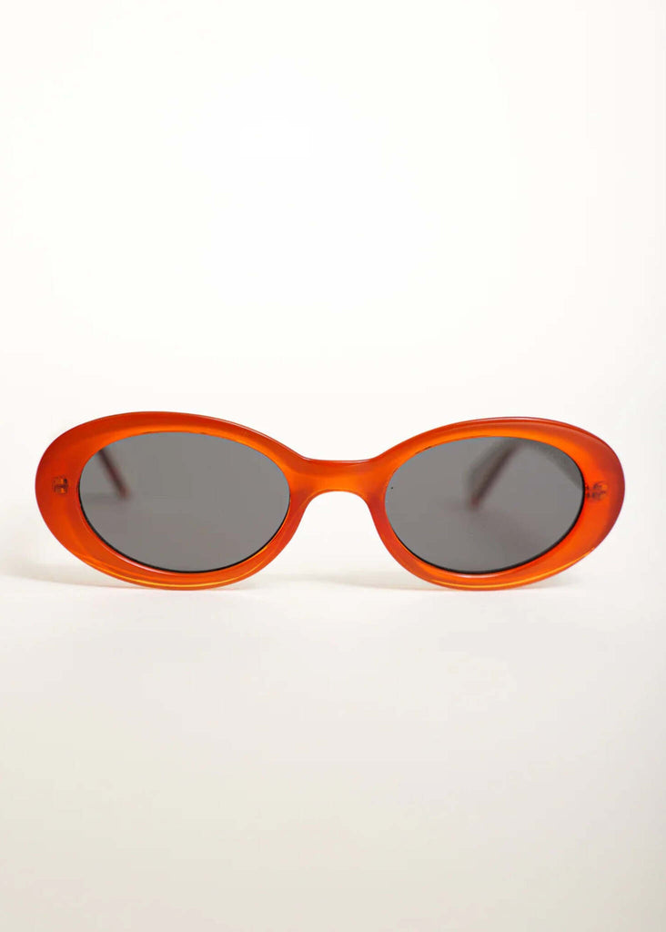 Komono ANA Fox Sunglasses — Orange frame, grey lenses — MYFASHIONFRUIT
