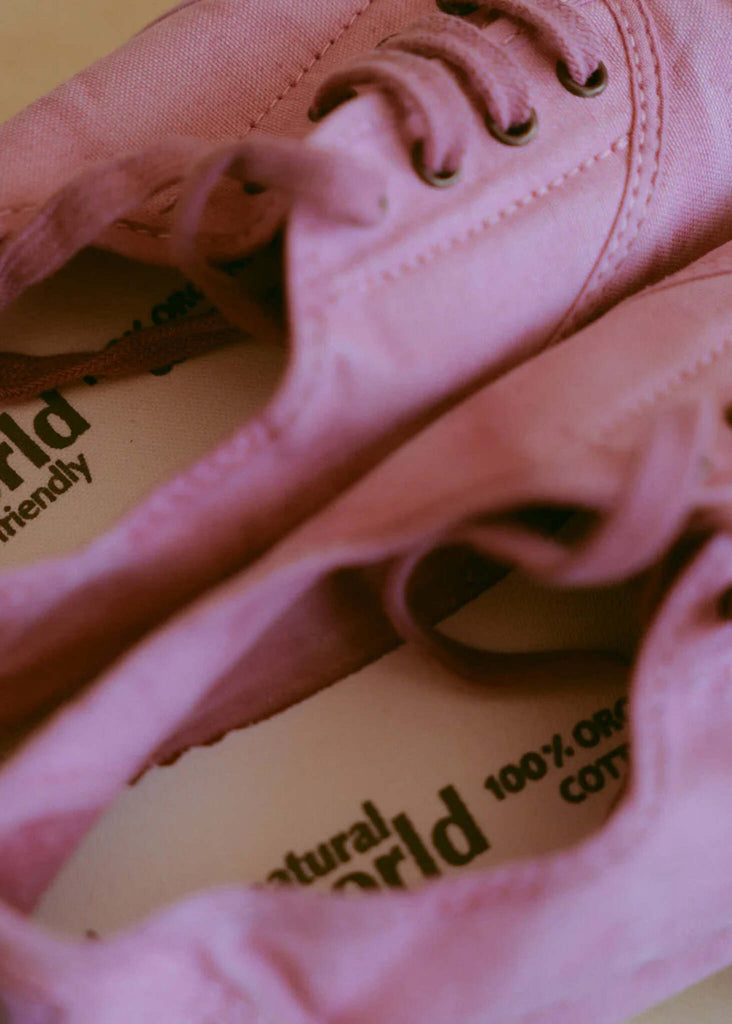 Old Arum Sneakers — pink canvas, detail — MYFASHIONFRUIT
