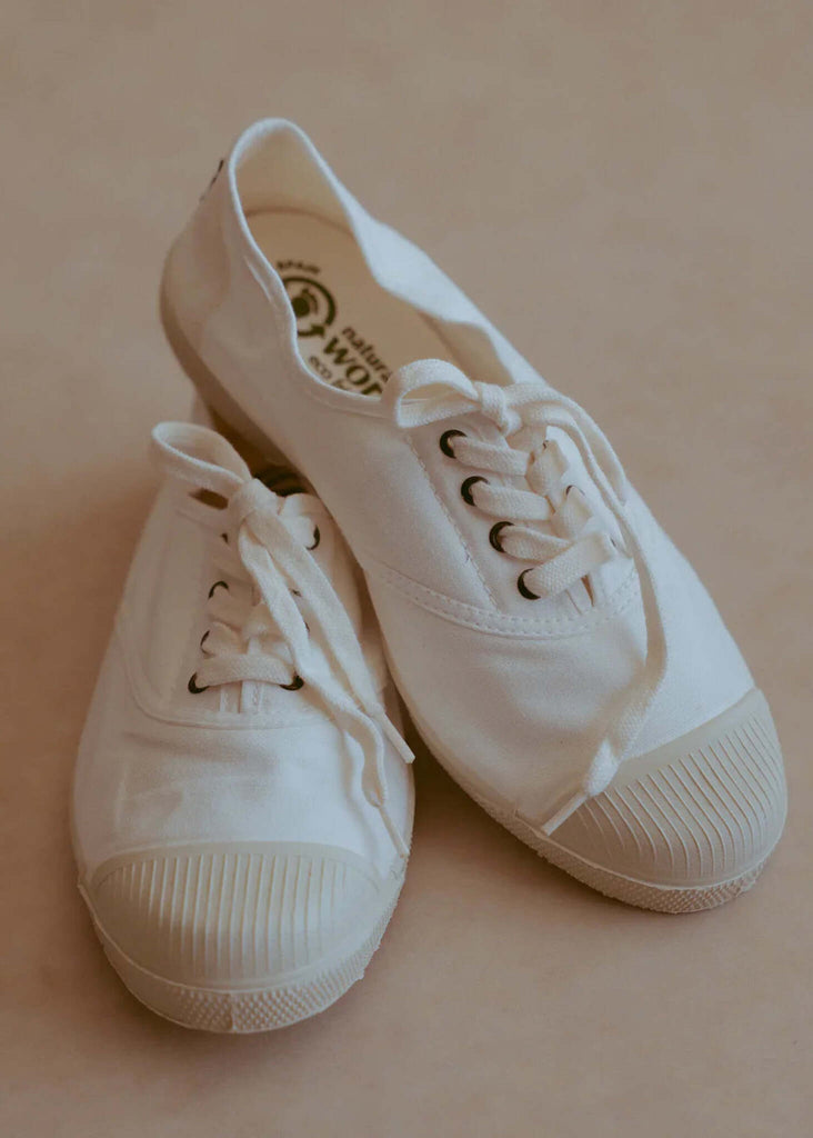 Lavanda Sneakers — White plimsoles, detail — MYFASHIONFRUIT