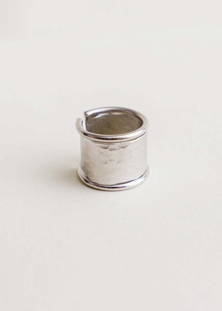 Into the Dark Ring — Silver hammered metal, detail — MYFASHIONFRUIT