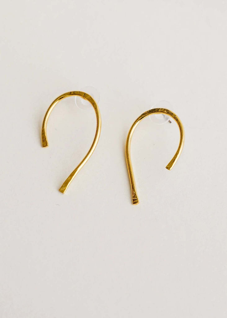 Spicy Gold Earrings — Gold open hoop earrings — MYFASHIONFRUIT