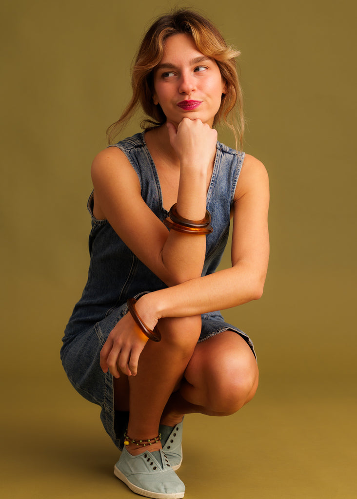 Romy Dress — Denim dress on model — MYFASHIONFRUIT