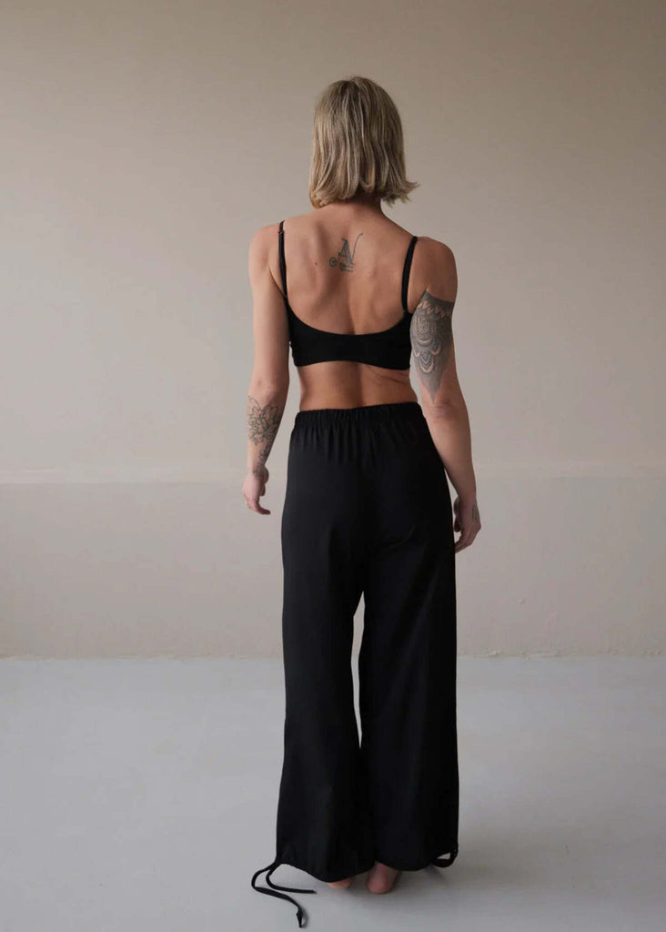 Eden Top — Black on model, with matching black pants — MYFASHIONFRUIT