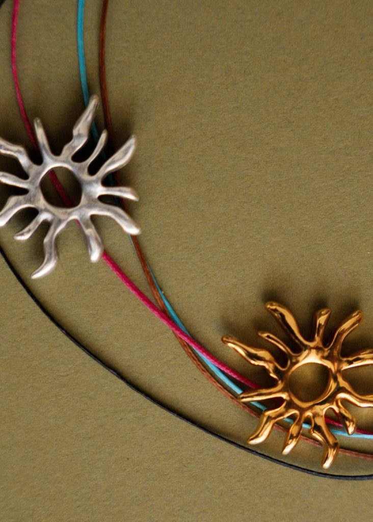 Sandya Pendant — necklace with sun pendants detail — MYFASHIONFRUIT