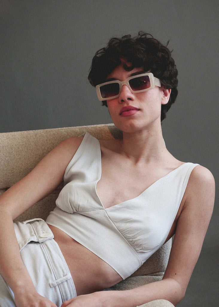 Komono MALICK Daffodil Sunglasses — on model — MYFASHIONFRUIT