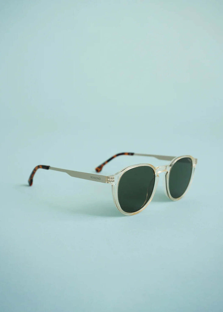 Komono LIAM Metal Prosecco Sunglasses — Clear frame, metal arms — MYFASHIONFRUIT