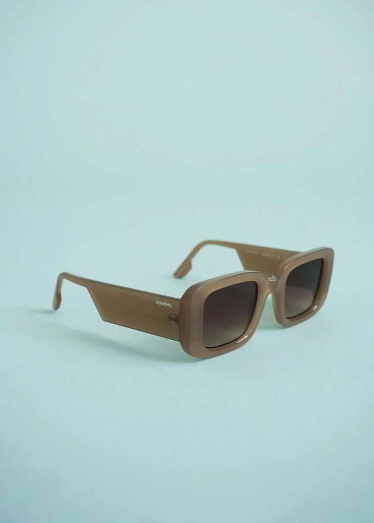 Komono AVERY Sahara Sunglasses — Brown square sunglasses — MYFASHIONFRUIT