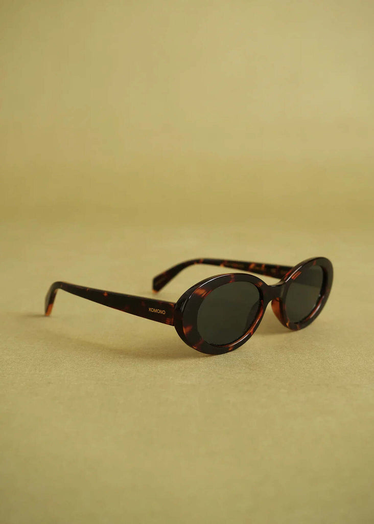 Komono ANA Tortoise Sunglasses — oval frames, tortoise print — MYFASHIONFRUIT