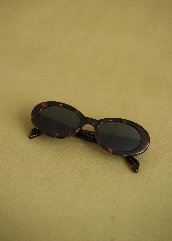 Komono ANA Tortoise Sunglasses — Oval tortoise frames — MYFASHIONFRUIT