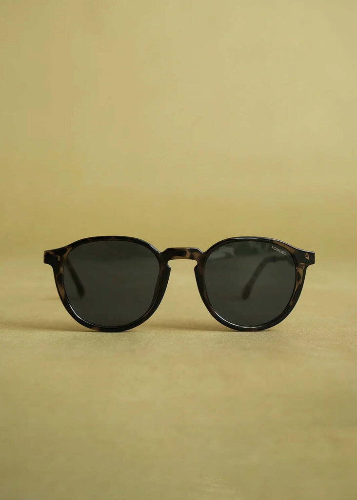 Komono LIAM Metal Dusk Sunglasses — Tortoise frame, round lenses — MYFASHIONFRUIT