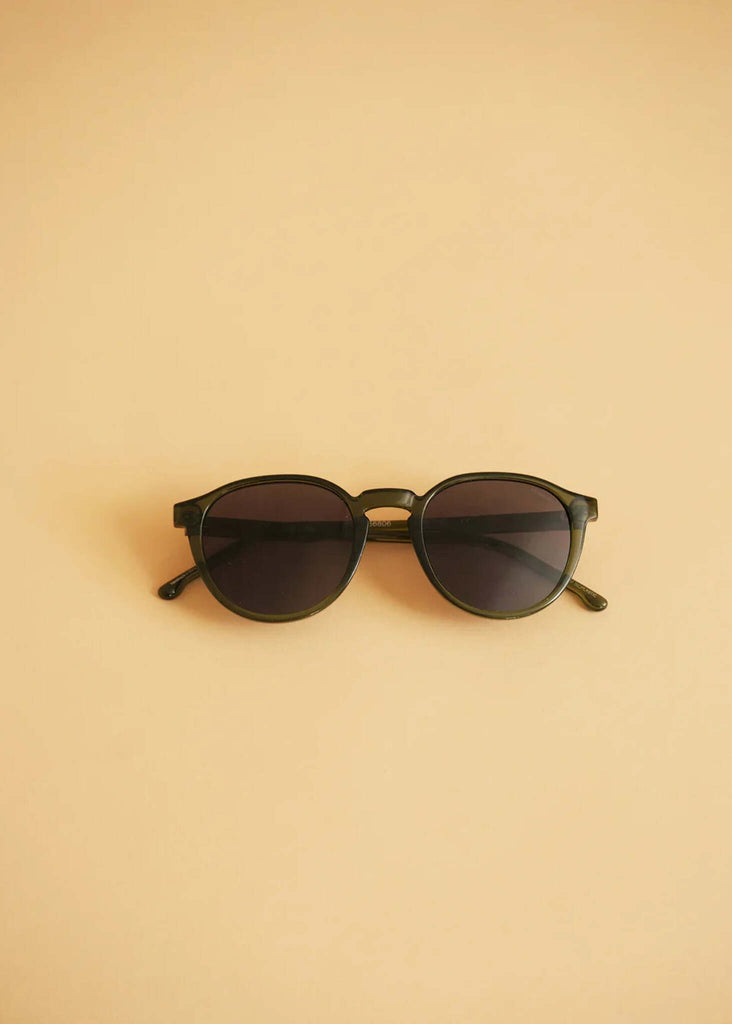 Komono LIAM Fern Sunglasses — round, green — MYFASHIONFRUIT