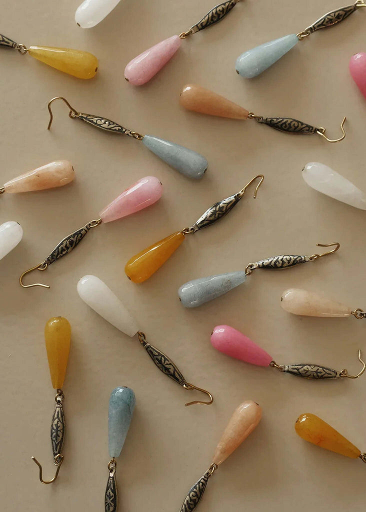 Stella Jade Earrings — colorful drop earrings detail — MYFASHIONFRUIT