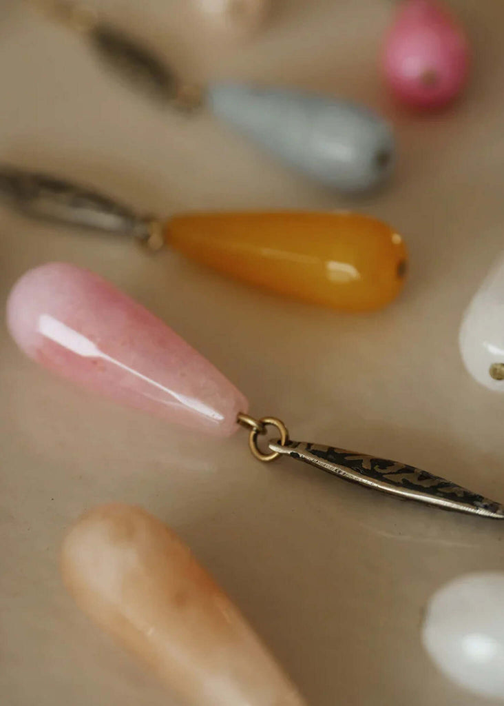 Stella Jade Earrings — colorful stone detail — MYFASHIONFRUIT