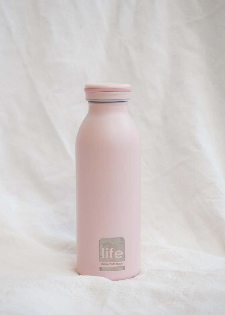 Ecolife Pastel Pink Thermos — pink thermos bottle — MYFASHIONFRUIT