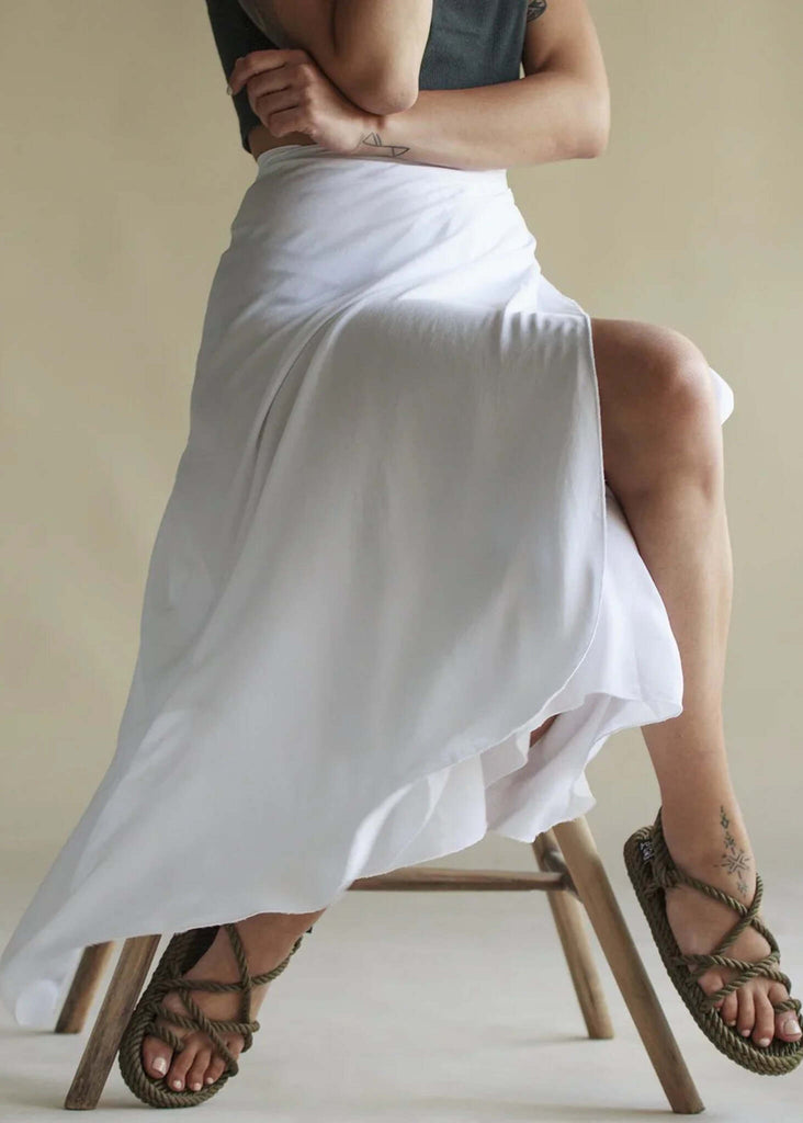 Toe Joe Sage Green Sandals — On model, rope detail — MYFASHIONFRUIT