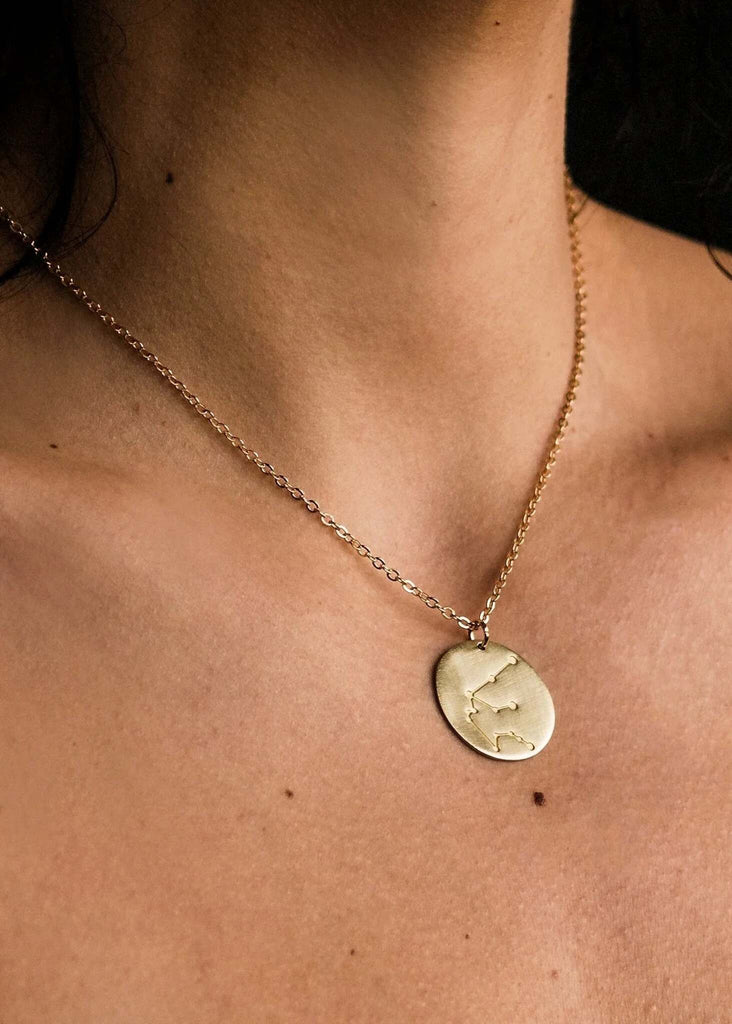 Zodiac Constellation Necklace — Gold chain and pendant — MYFASHIONFRUIT