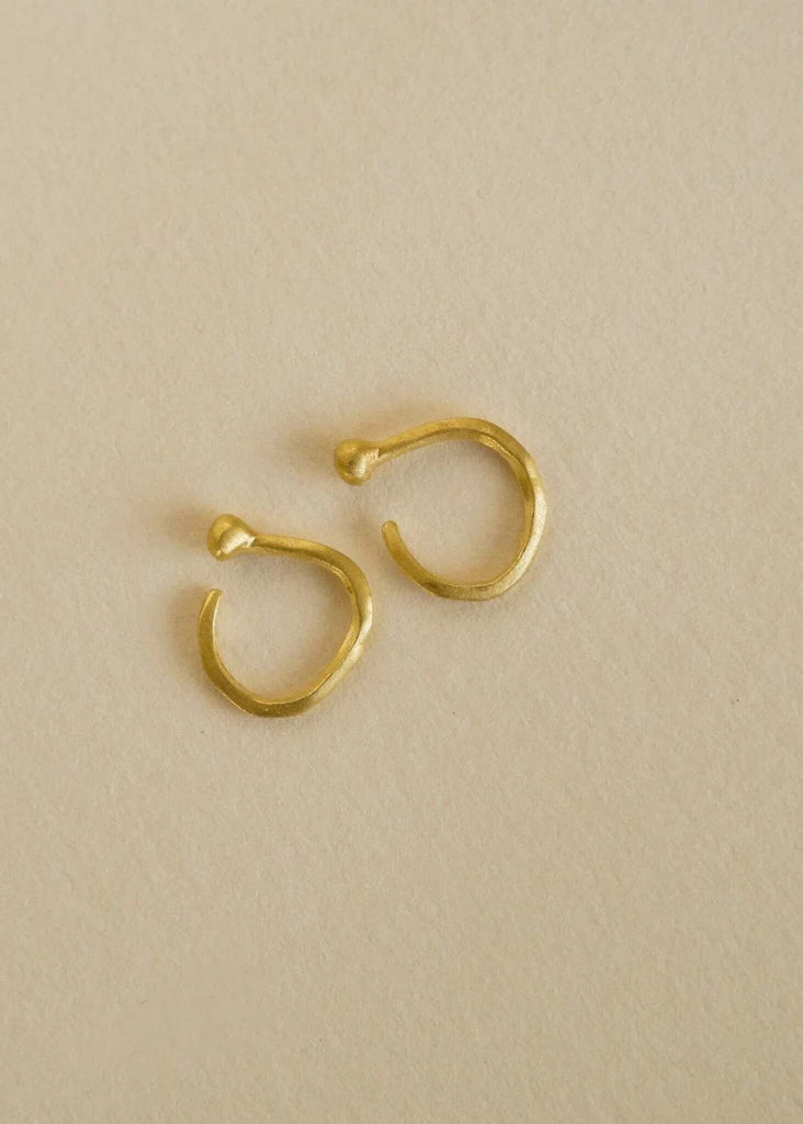 Petits Golden Hoops — gold-tone open hoop detail — MYFASHIONFRUIT