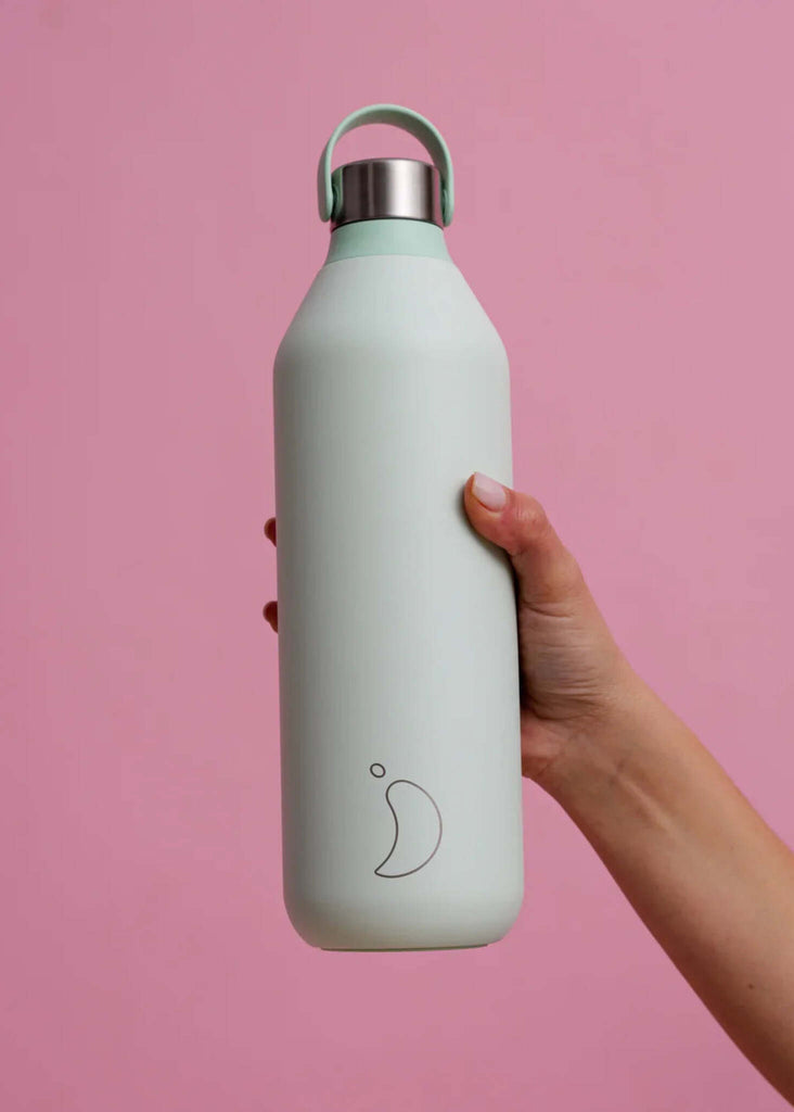 Chilly's Lichen Bottle — Light green bottle in hand — MYFASHIONFRUIT