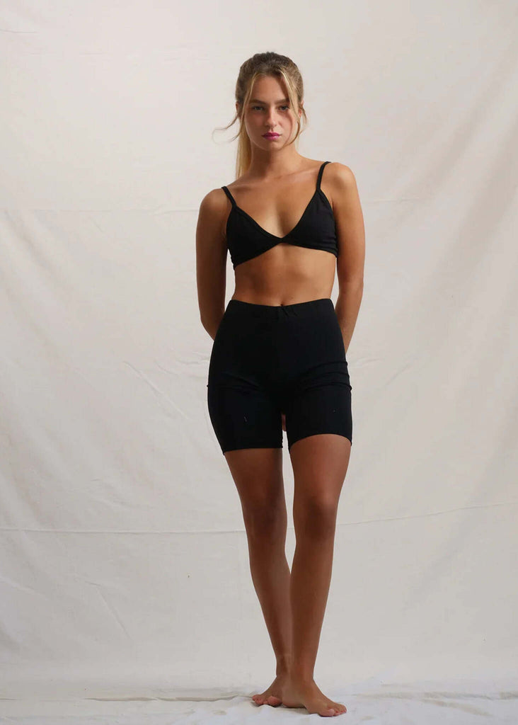 Grace Bike Shorts — Black two-piece set — MYFASHIONFRUIT