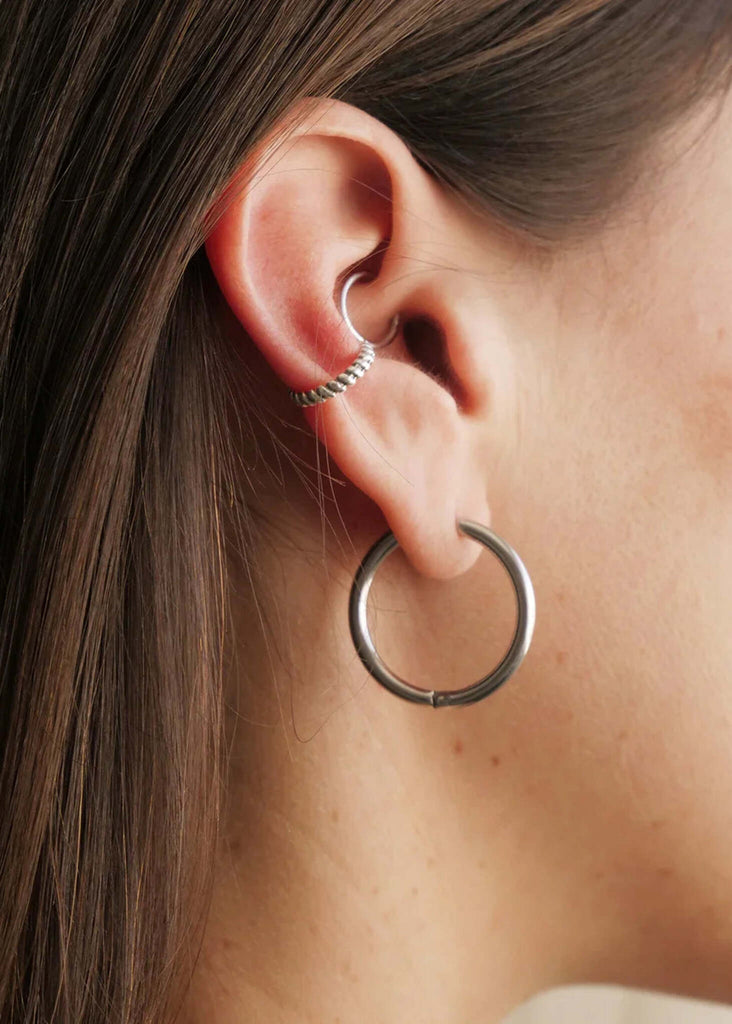 Bekke Ear Cuffs — Silver helix and hoop earrings — MYFASHIONFRUIT