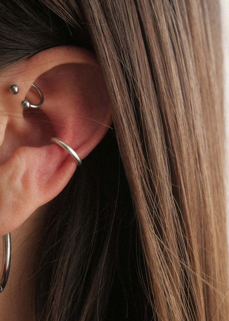 Aly Ear Cuffs — silver-toned, multiple piercings — MYFASHIONFRUIT