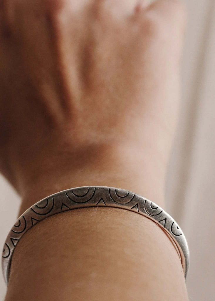 Indian Cuff — Silver etched detail — MYFASHIONFRUIT