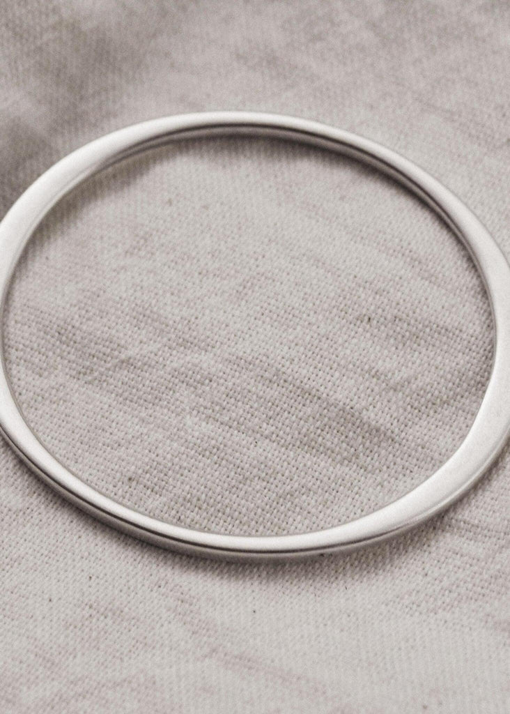 Lu Bracelet — Silver bangle on fabric — MYFASHIONFRUIT