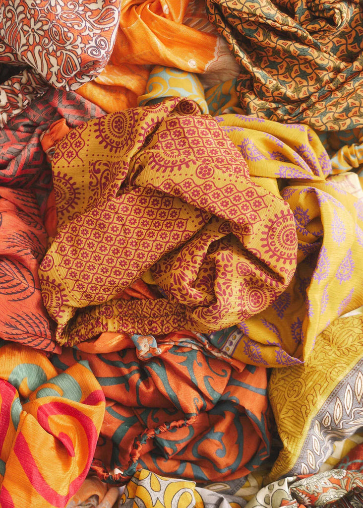 Silk & Colorful Turban — vibrant color & pattern mix — MYFASHIONFRUIT