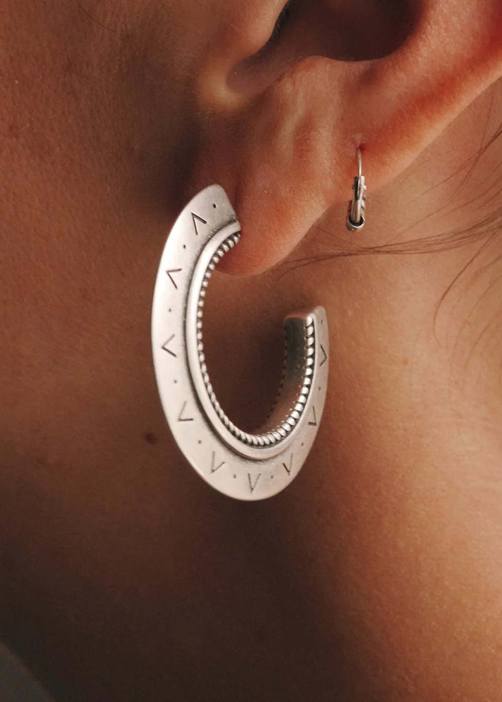 African Hoops — Silver ethnic-inspired earrings — MYFASHIONFRUIT
